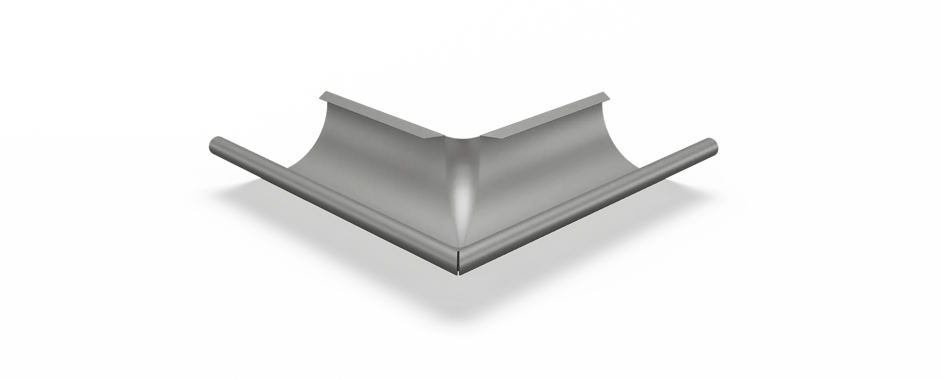 Rännvinkel Ytter 150 Mörk Silver. Areco