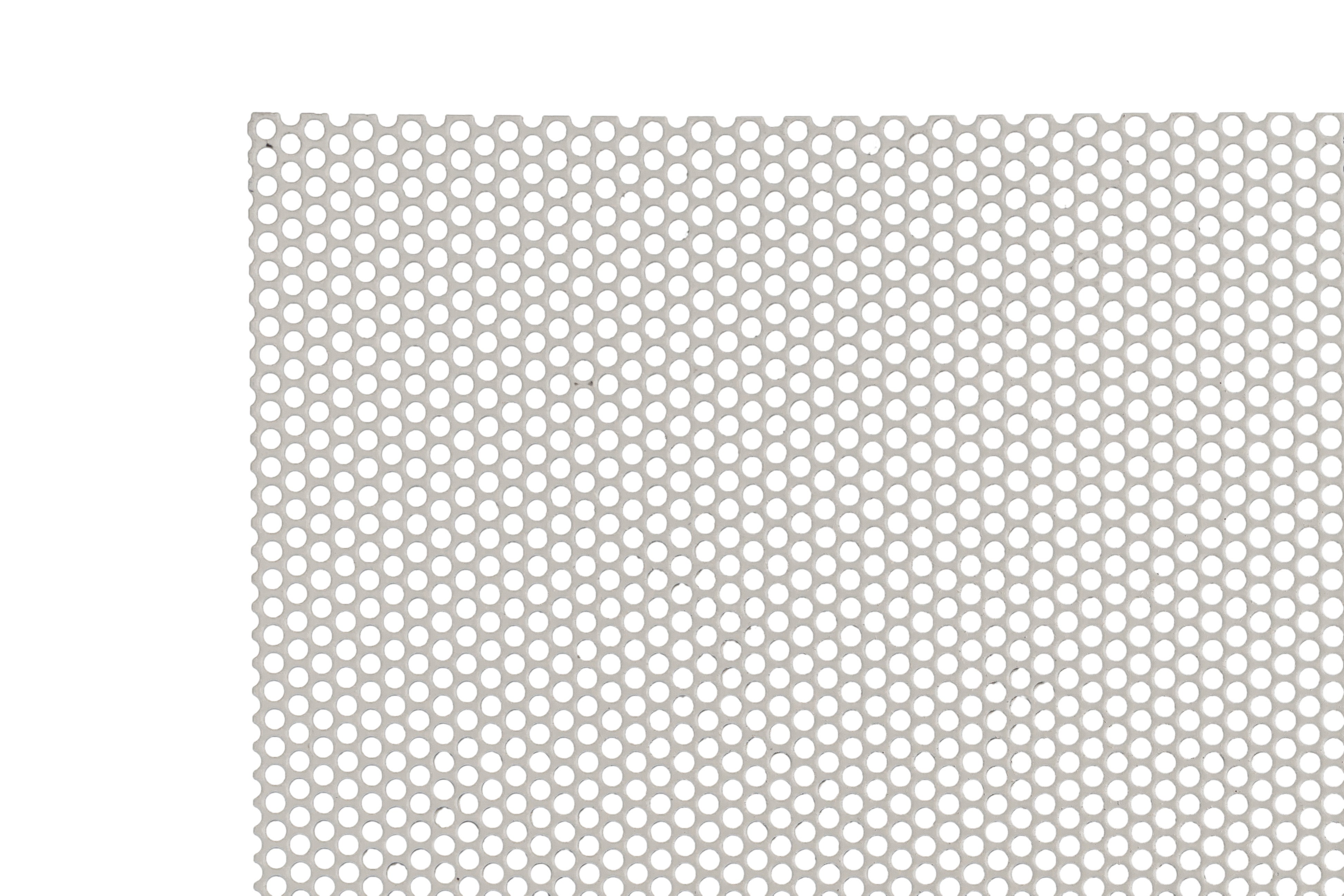 Perforerad format 2000x1000x0,5 3/4 gråvit 9002