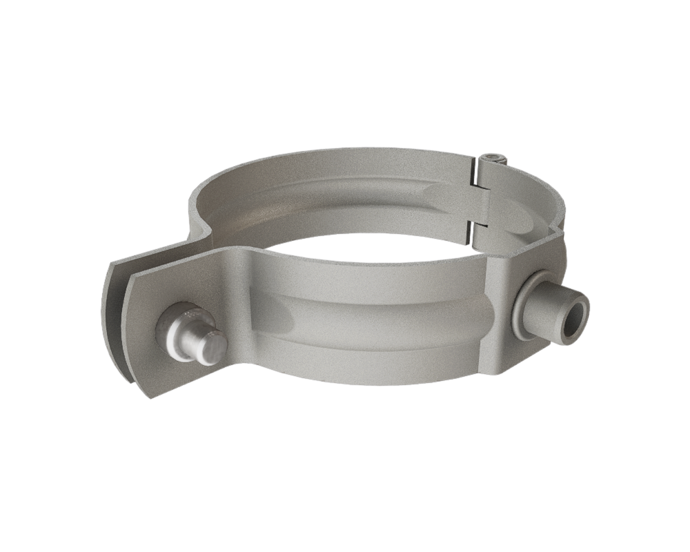Rörsvep 100 utan Dorn Silvermetallic. PREFA