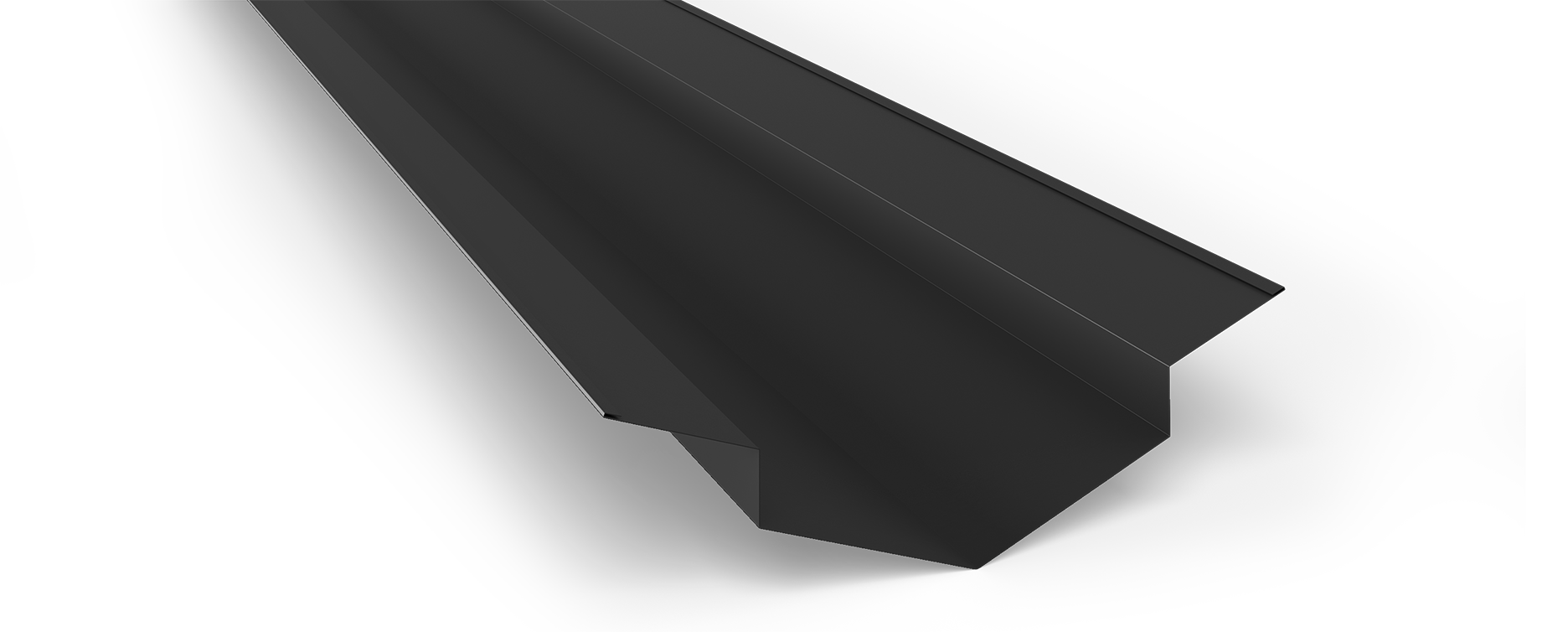 Ränndalsplåt knäckt POL Svart AR9005 152x152