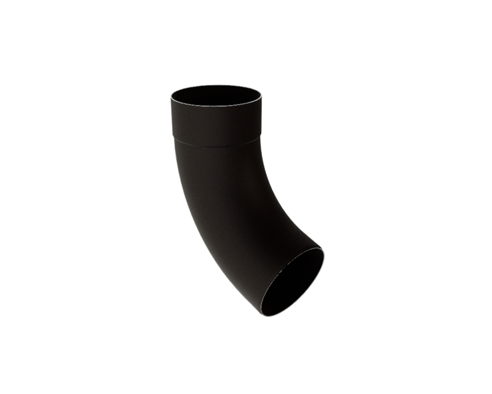 Rörböj 80-72°, 03 P.10 Svart. PREFA
