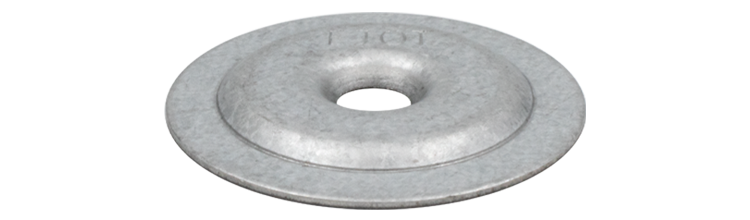 Kupolbricka 40mm hål 6,5 Aluzink STYCK