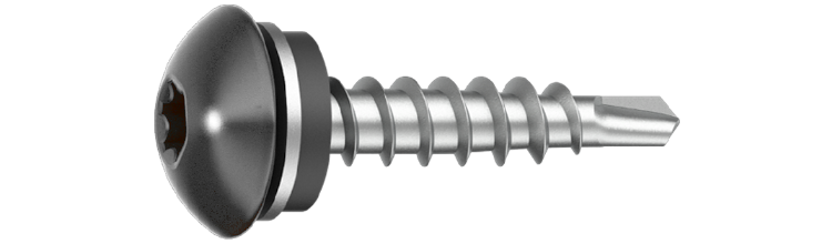 Överlappskruv IQ 4,8x20/Ö RAL9007 Mörk silver 250 st/pkt. Ejot