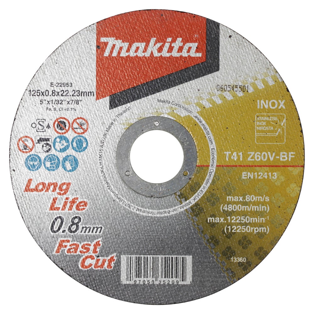 Kapskiva 125x1,0mm RST A60U. Makita