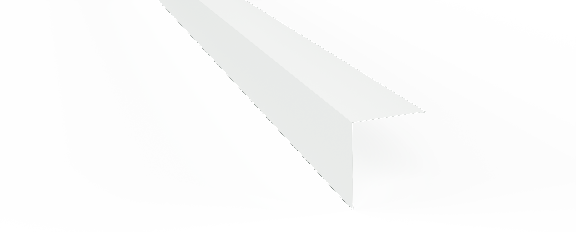 Hörnbeslag Ytter 140x140mm AR9010 Vit á 2m
