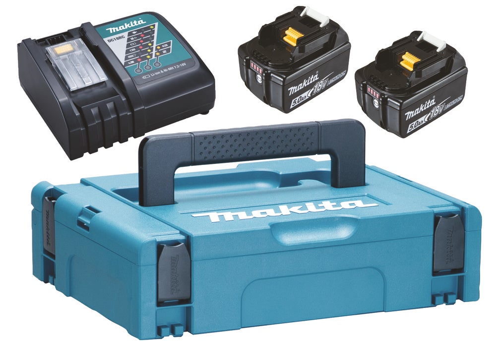 Powerpack LXT  2 x 5,0 Ah Batteri, Snabbladdare och MAKPAC1. Makita