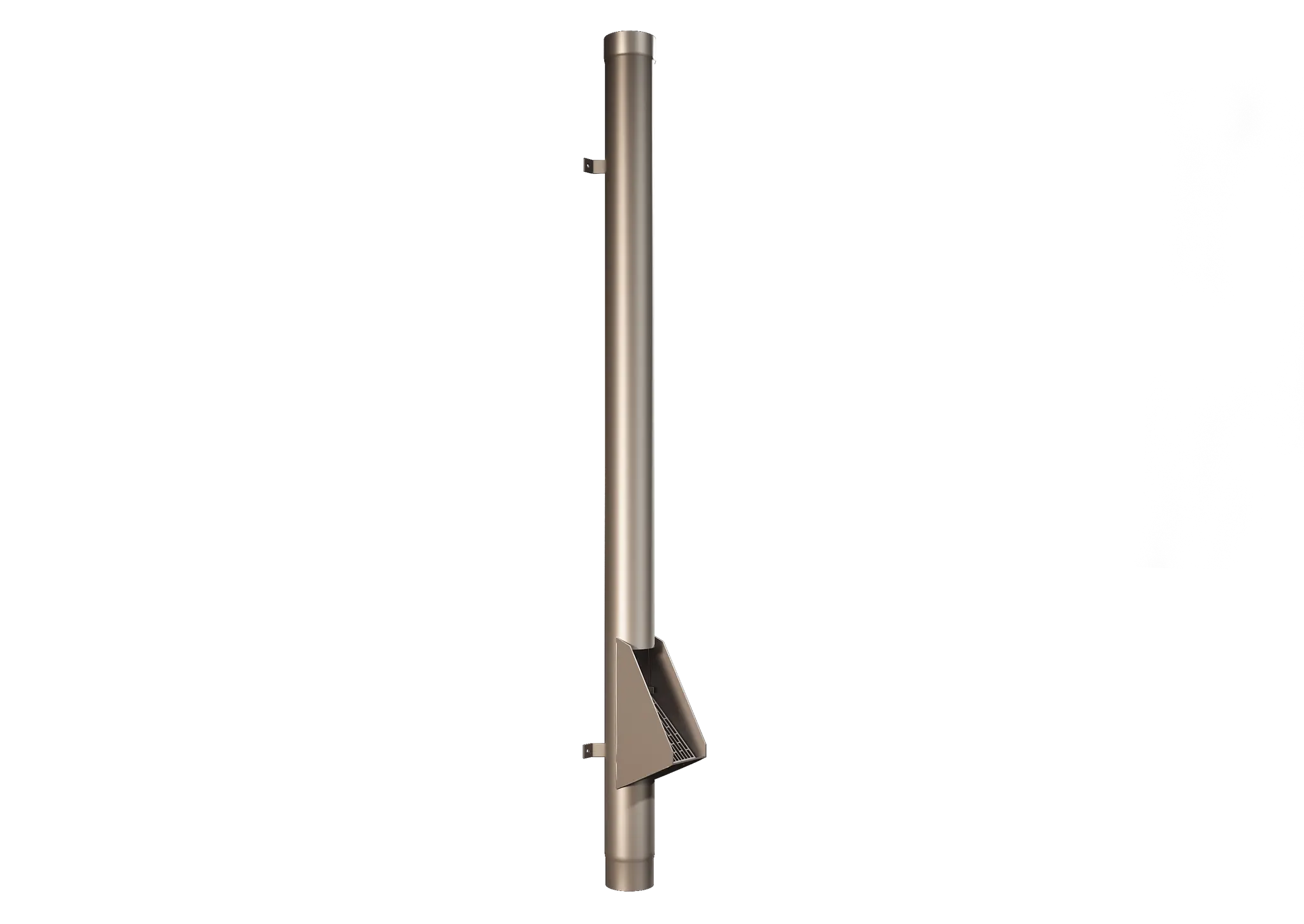 Vandalrör Silvermetallic 1940mm m lövsil till 100-rör