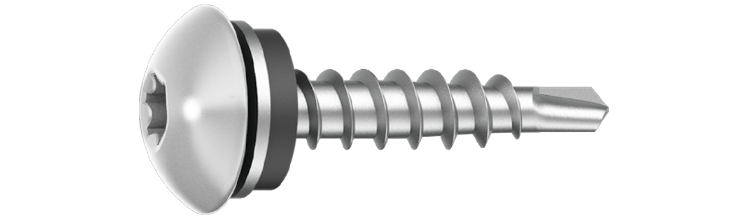 Överlappskruv IQ 4,8x20/Ö RAL9010 Vit 250 st/pkt. Ejot