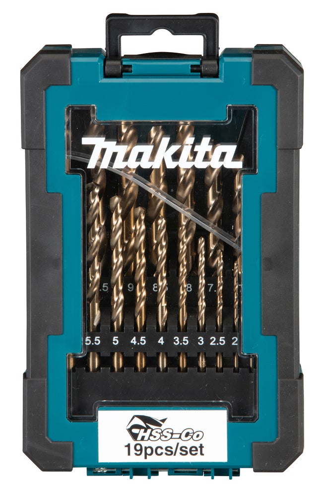 Metallborrset HSS-Co 19 delar. Makita