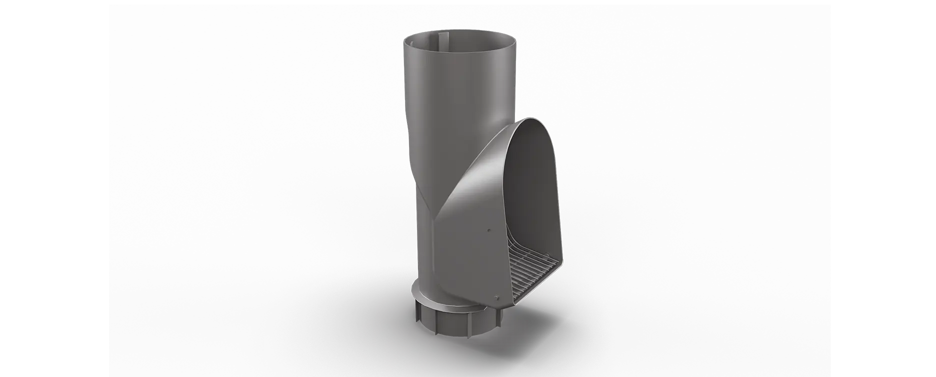 Lövavskiljare Lövis (plast) 90/100 Mörk Silver. Areco