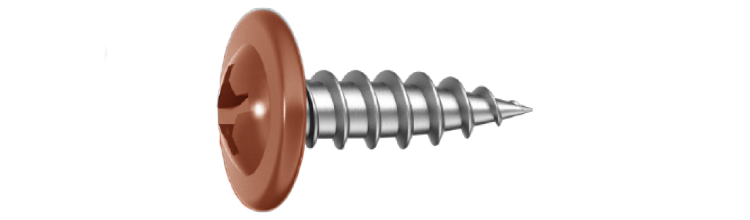 Montageskruv 4,2x25 RAL8004 Tegelröd 500 st/pkt. Ejot