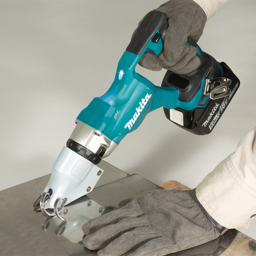Plåtsax 18V med roterande huvud. Makita